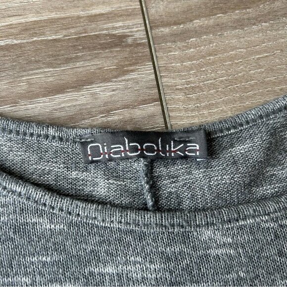 Diabolika Space Dye Asymmetrical  Hem Lagenlook Dress Made in Italy One Size - Picture 9 of 14